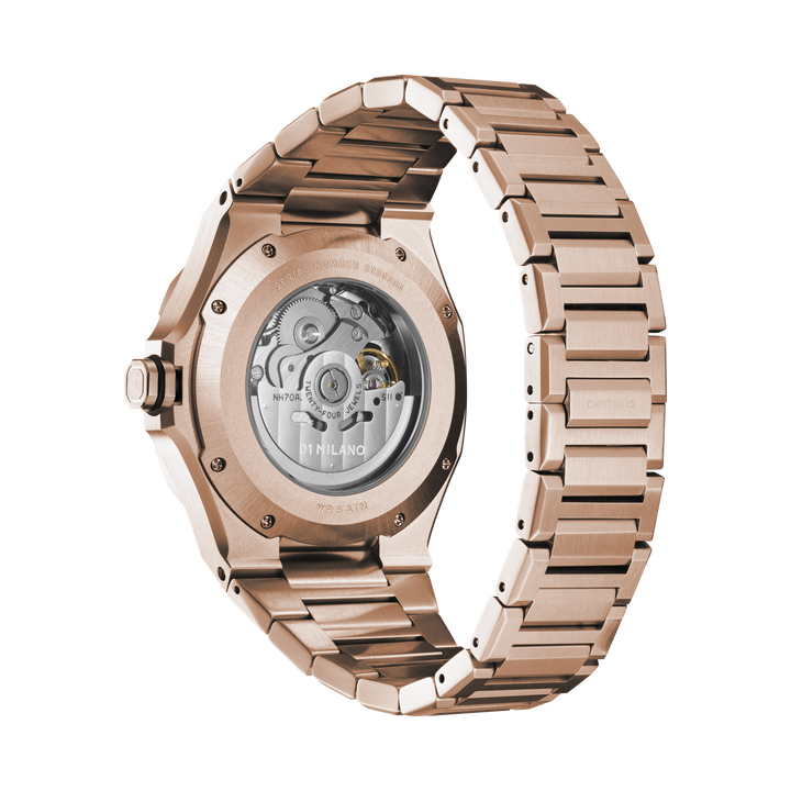 D1 Milano Rose Gold Skeleton Automatic Watch