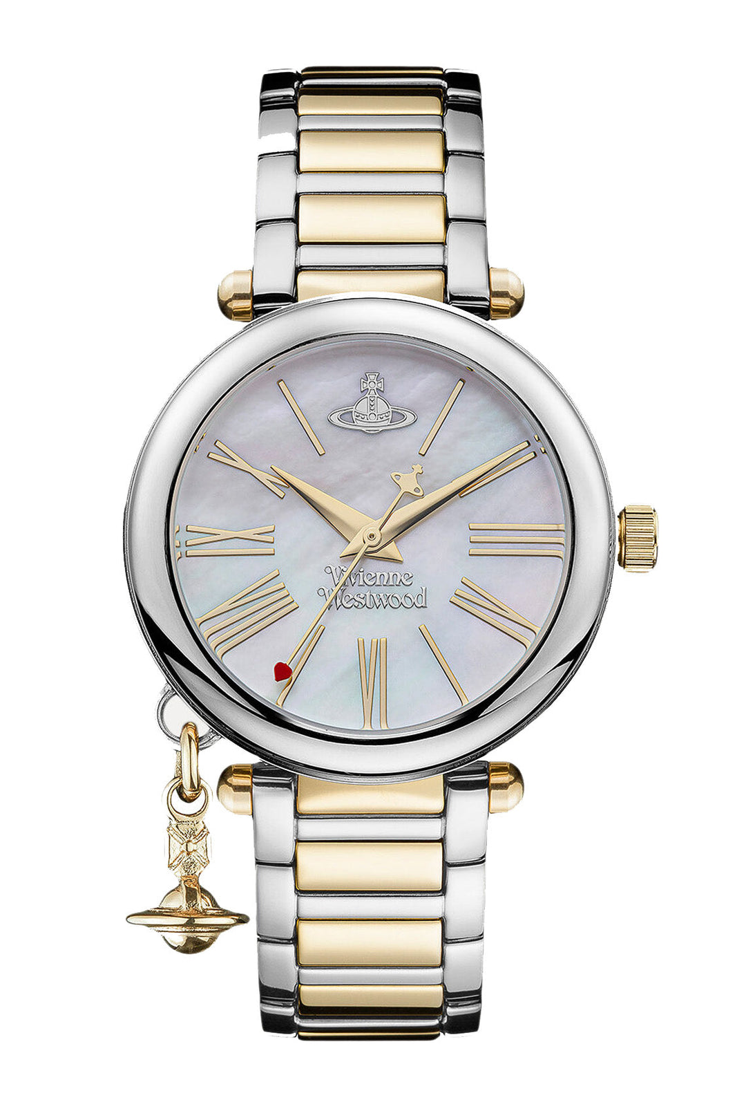 Vivienne Westwood Mother Orb Two Tone Strap Watch