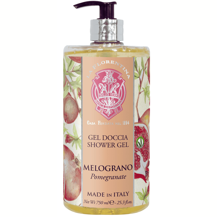 La Florentina Bath Foam & Shower Gel La Florentina Pomegranate Shower Gel Bottle Pump 750ml Brand