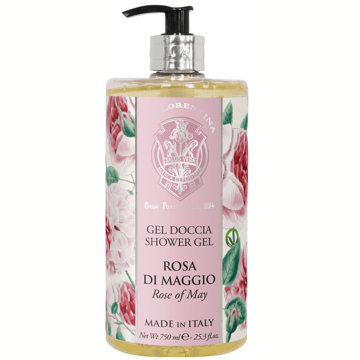 La Florentina Bath Foam & Shower Gel La Florentina Rose of May Shower Gel Bottle Pump 750ml Brand