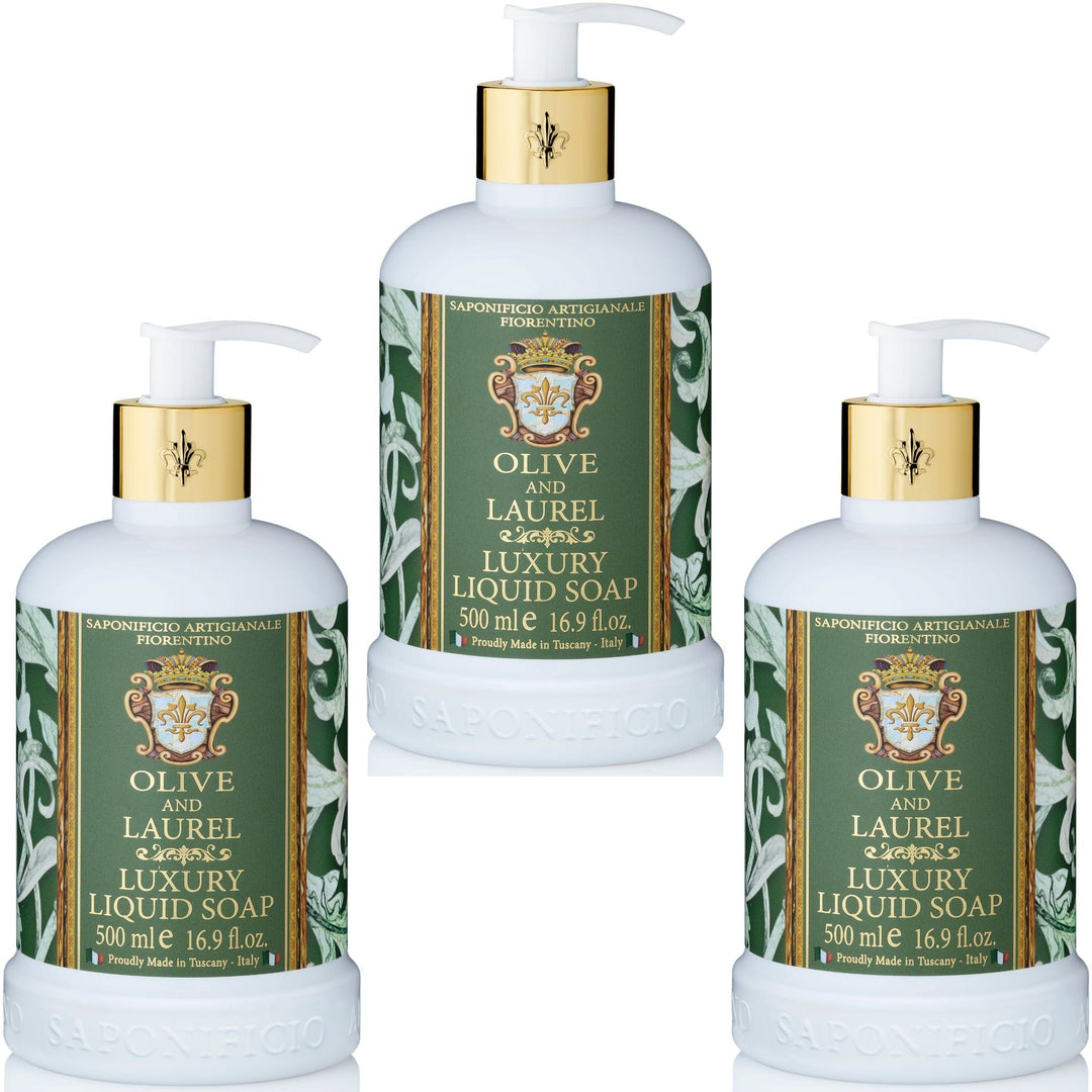 Saponificio Artigianale Fiorentino Body and Hand Wash Bundles Olive and Laurel Hand Wash Olive and Laurel Hand Wash Brand