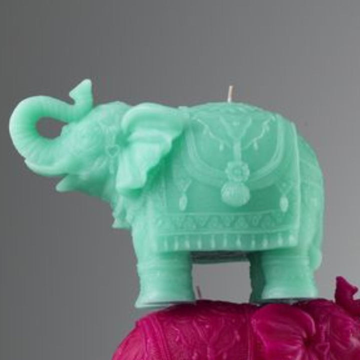 Mario Luca Giusti Candles Mario Luca Giusti Elephant Candle Turquoise Mario Luca Giusti Elephant Candle Turquoise Brand