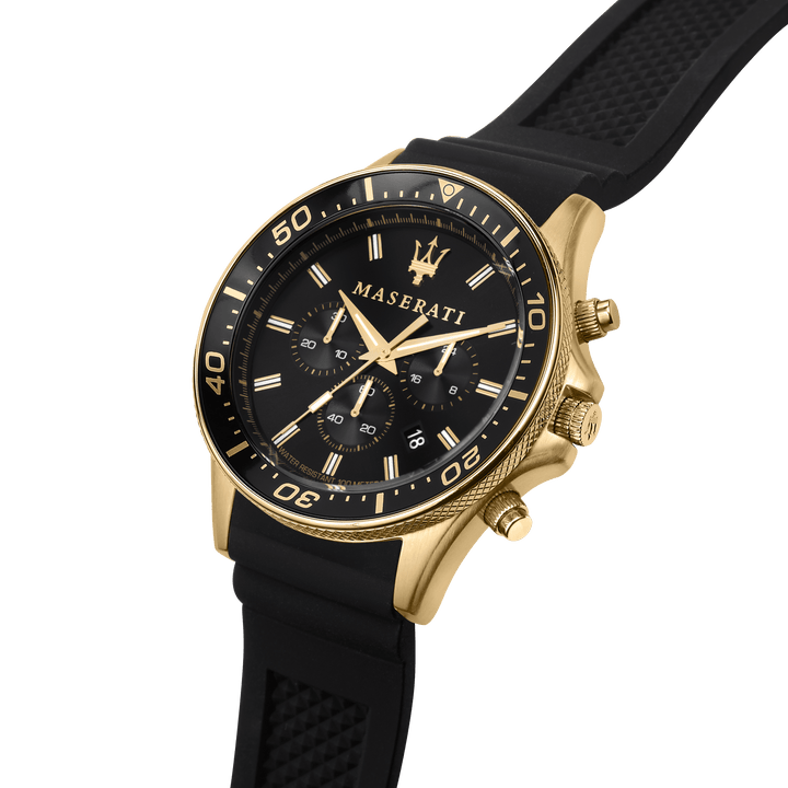 Maserati Chronograph Watches Maserati Sfida 44mm Black Stainless Steel Chronograph Watch Maserati Sfida 44mm Black Stainless Steel Chronograph Watch Brand