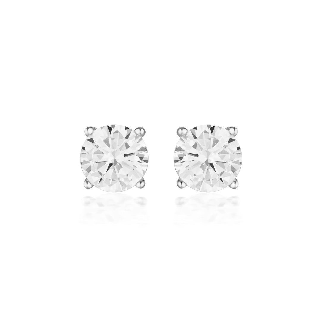 Georgini Earrings Georgini Gold Moissanite Studs 2tcw In 9ct White Gold Georgini Gold Moissanite Studs 2tcw In 9ct White Gold Brand