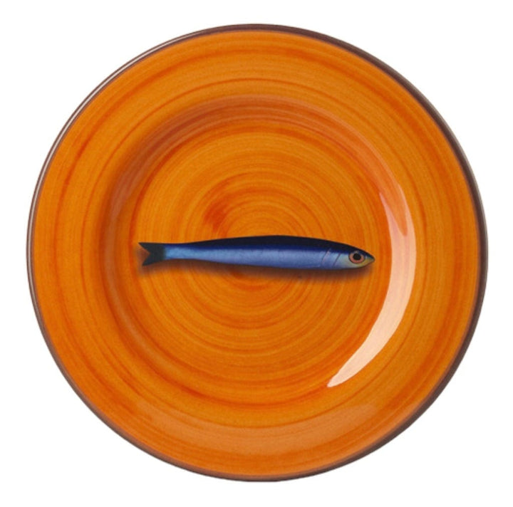 Mario Luca Giusti Plates Mario Luca Giusti Aimone Orange Dinner Plates Set of 12Pcs Brand