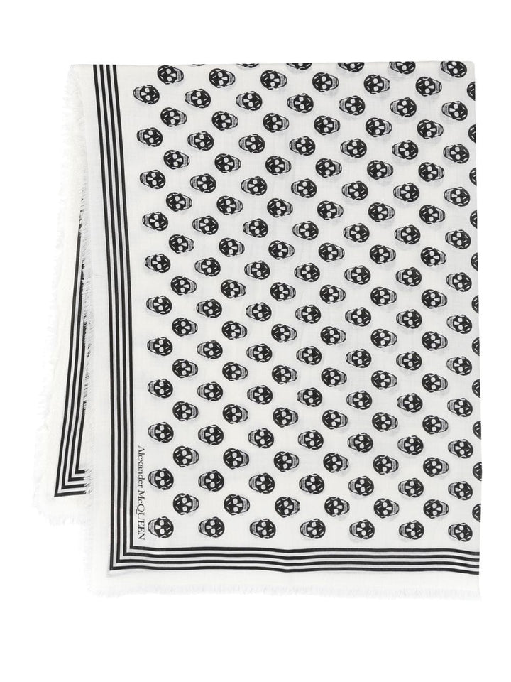 Alexander Mcqueen Scarves Hats & Gloves UNI Alexander McQueen Scarfs White Alexander McQueen Scarfs White Brand