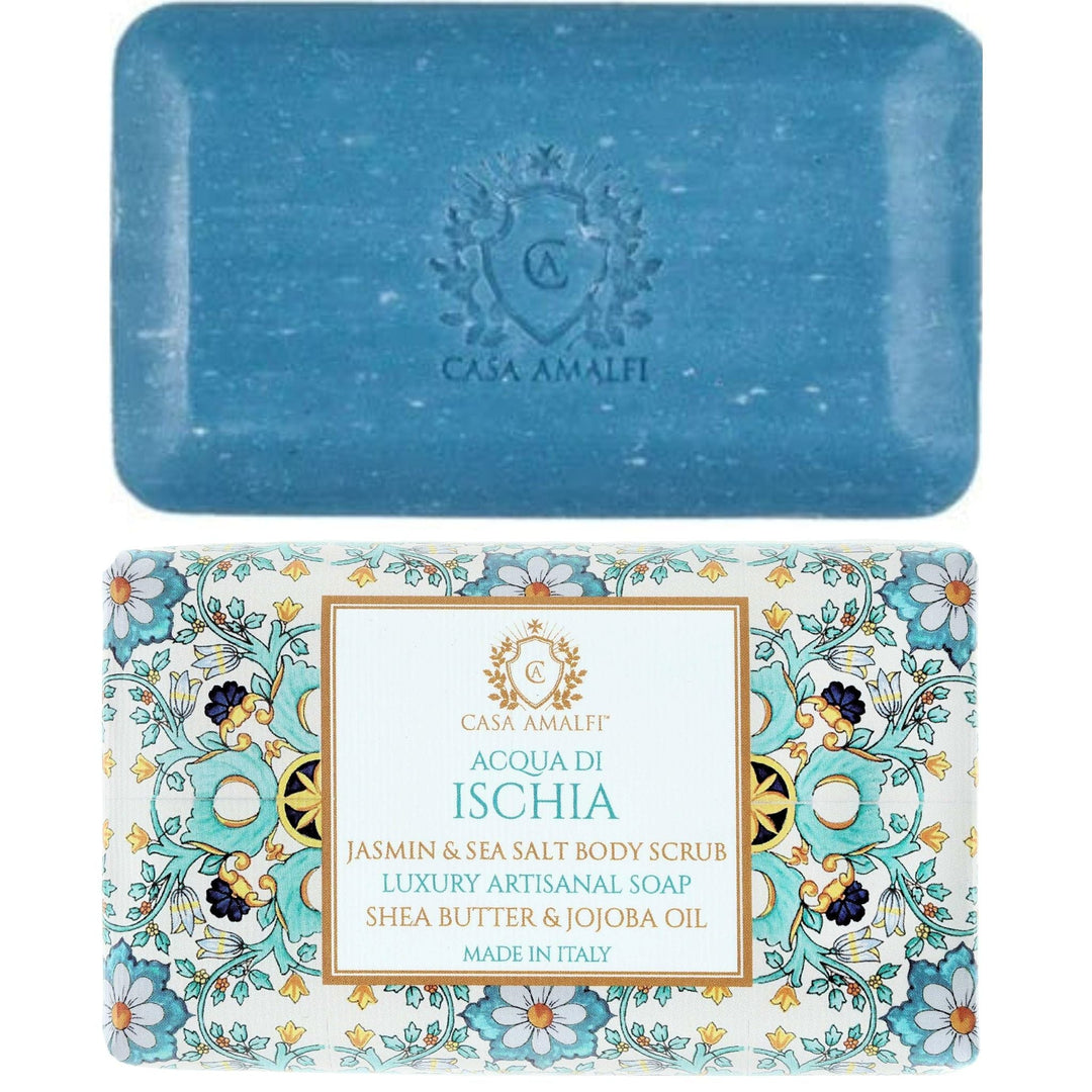 Casa Amalfi Set of Body Soaps Casa Amalfi Acqua Di Ischia Body Scrub - Jasmin & Sea Salt 150g Set of 3Pcs Casa Amalfi - Acqua Di Ischia - Body Scrub Bundle Brand