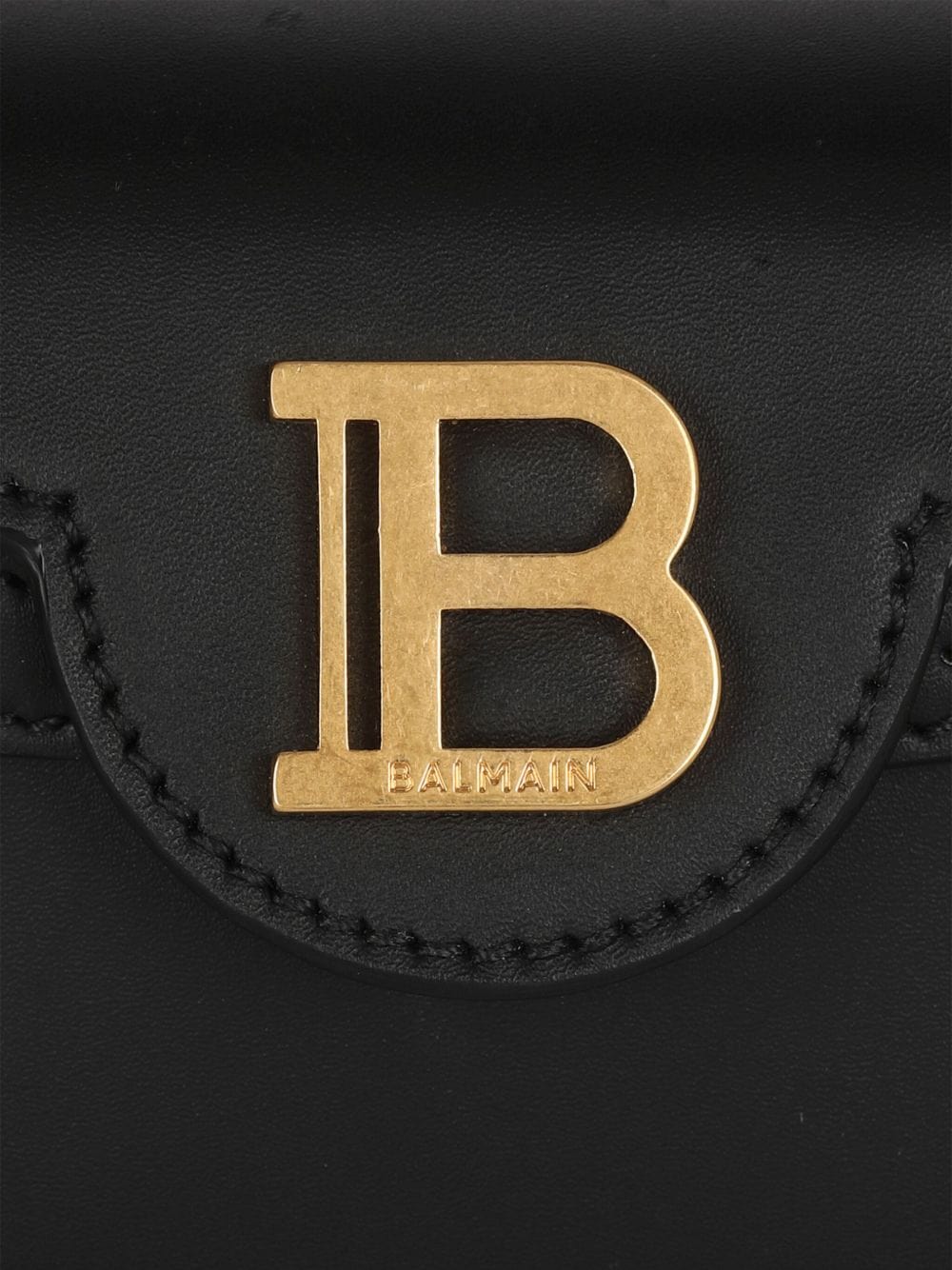 Balmain Shoulder UNI Balmain B-Buzz Leather Bag Balmain B-Buzz Leather Shoulder Bag Black Brand