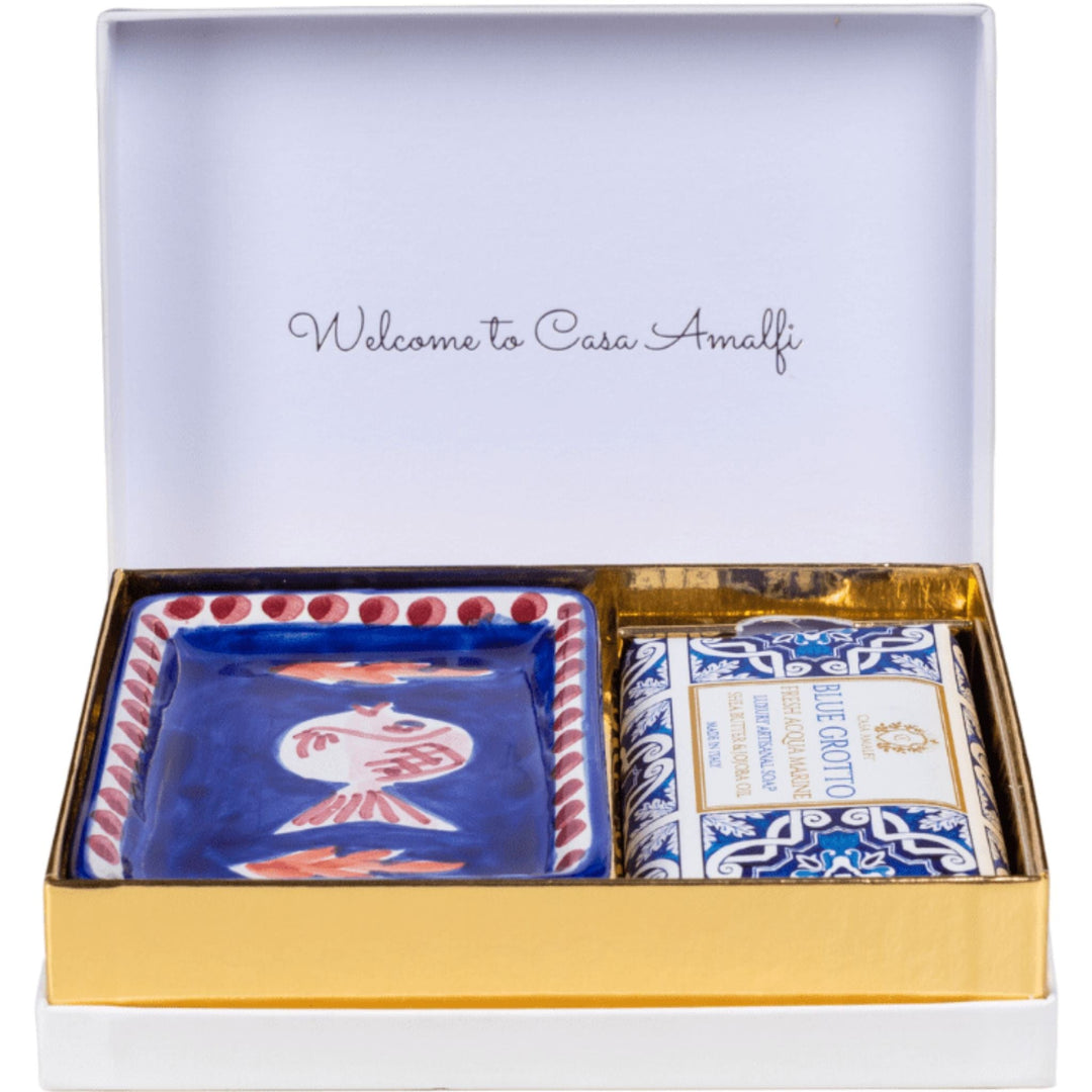 Casa Amalfi Single Body Soap Casa Amalfi Blue Grotto Single Gift Set Aqua Marine Blue Grotto Maiolica Single Gift  Box Casa Amalfi Aqua Marine Body Soap Brand