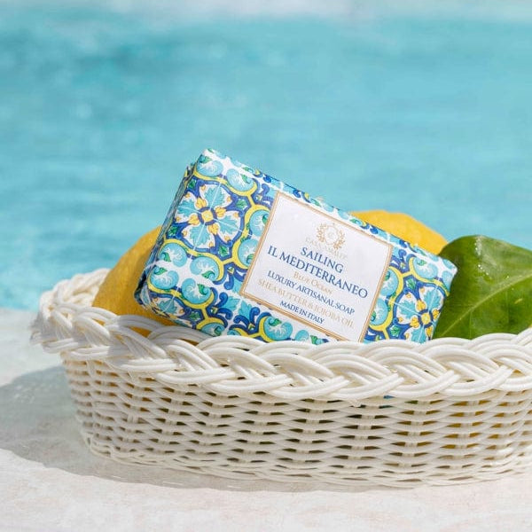 Casa Amalfi Single Body Soap Casa Amalfi Sailing Il Mediterraneo Body Soap - Blue Ocean 150gm Blue Grotto Body Soap 100% Vegan Natural  Brand