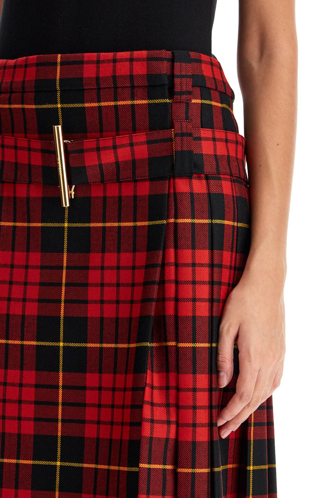 Alexander Mcqueen Skirts 40 Alexander Mcqueen plaid pleated skirt with Alexander Mcqueen plaid pleated skirt with Brand