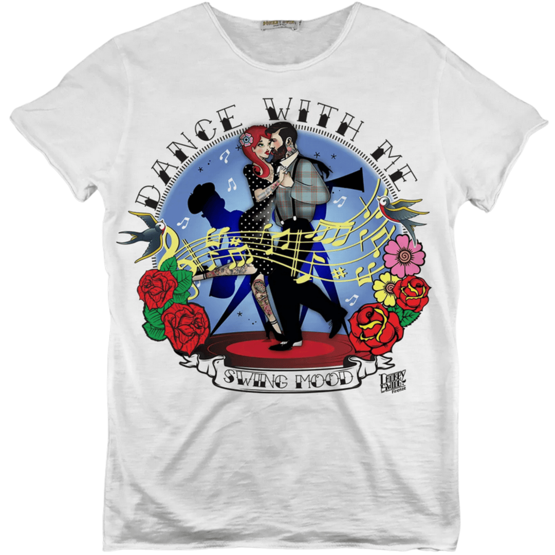 Vintabros T-shirt Vintabros Dance with Me Men Crew neck T-shirt Brand