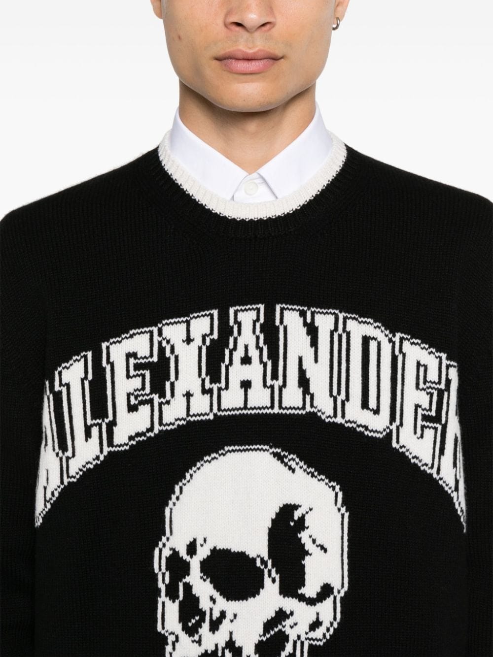 Alexander Mcqueen Topwear S Alexander McQueen Sweaters Black Alexander McQueen Sweaters Black Brand