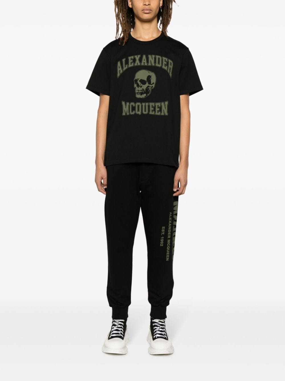 Alexander Mcqueen Topwear S Alexander McQueen T-shirts and Polos Black Alexander McQueen T-shirts and Polos Black Brand