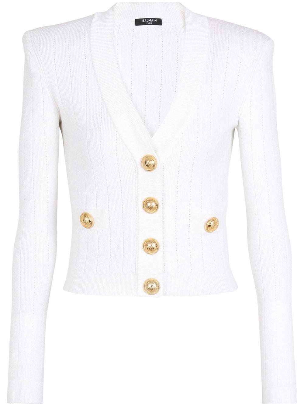 Balmain Topwear Balmain Sweaters White Balmain Sweaters White Brand