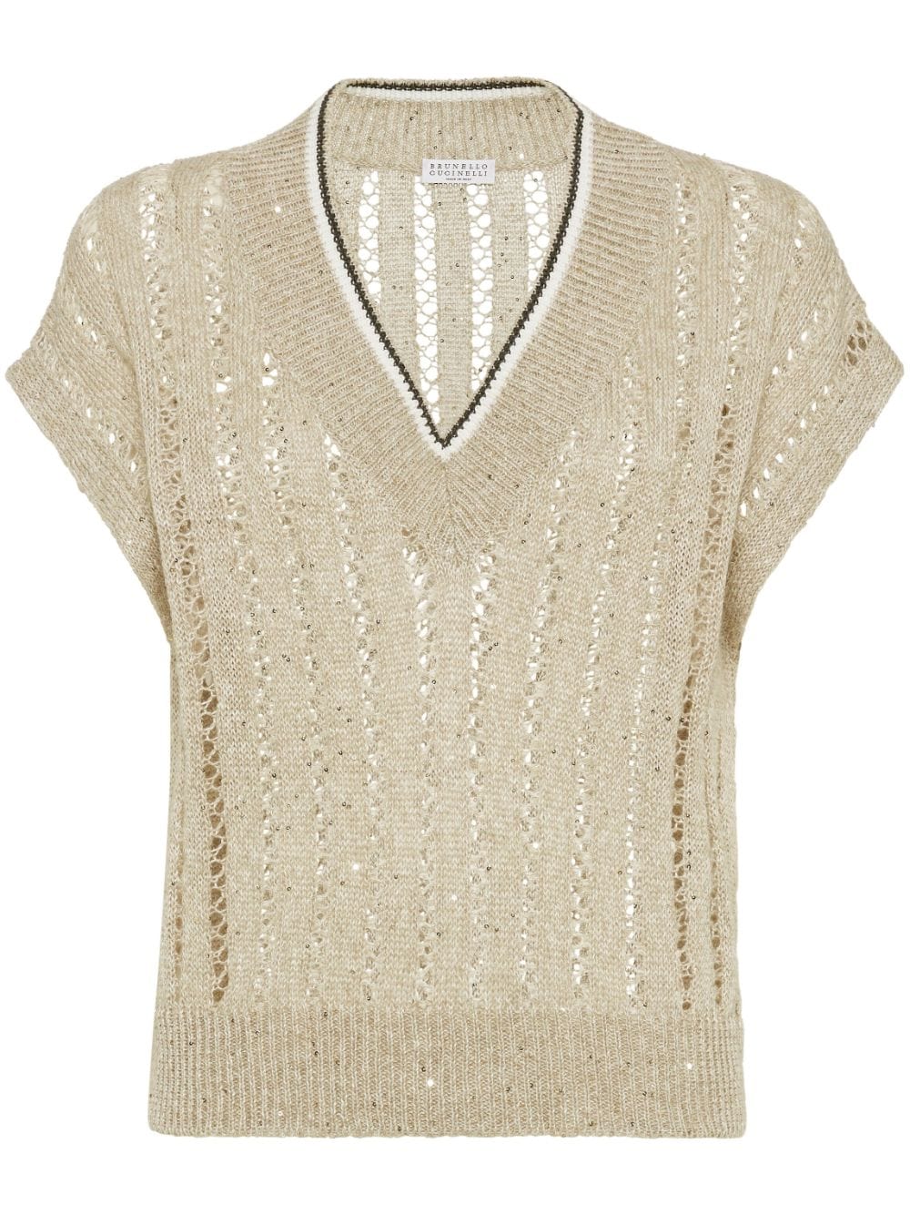 Brunello Cucinelli Topwear Brunello Cucinelli Sweaters Beige Brunello Cucinelli Sweaters Beige Brand