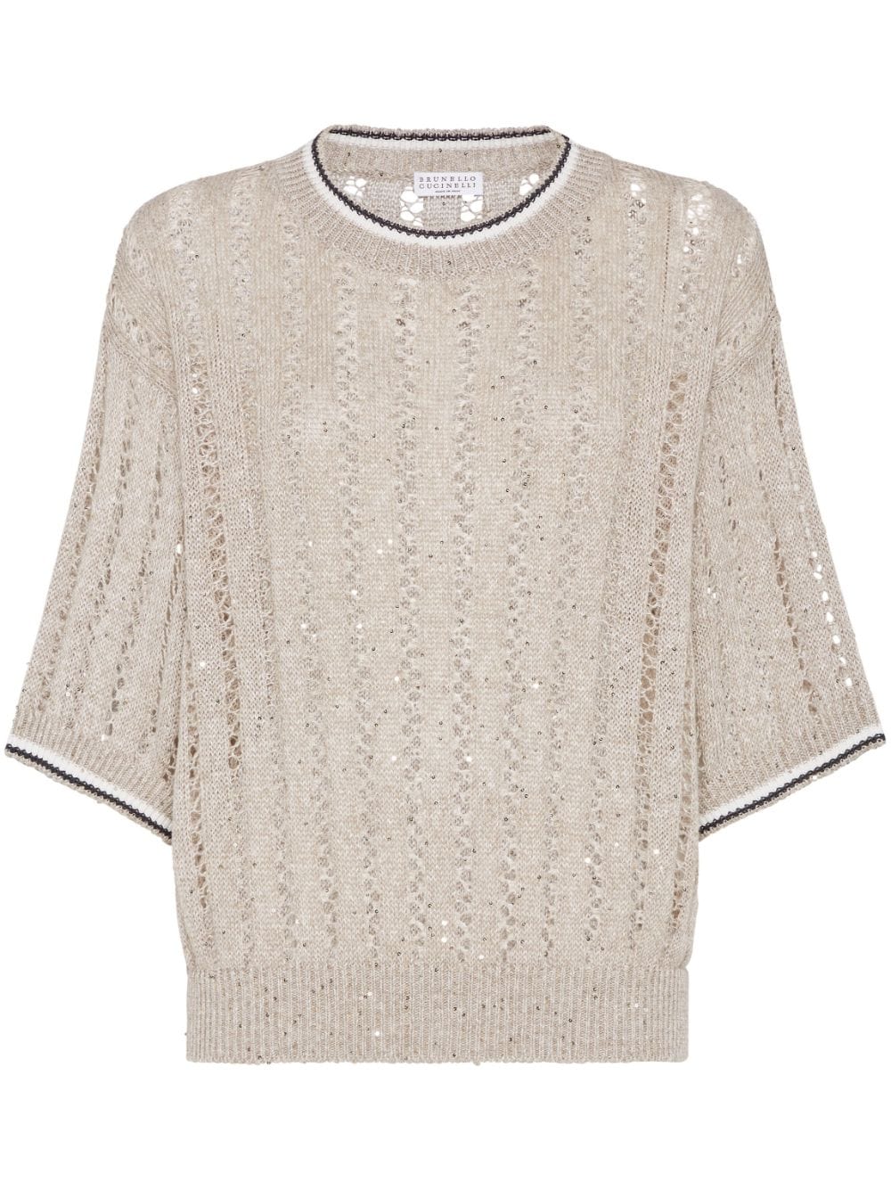 Brunello Cucinelli Topwear S Brunello Cucinelli Sweaters Beige Brunello Cucinelli Sweaters Beige Brand