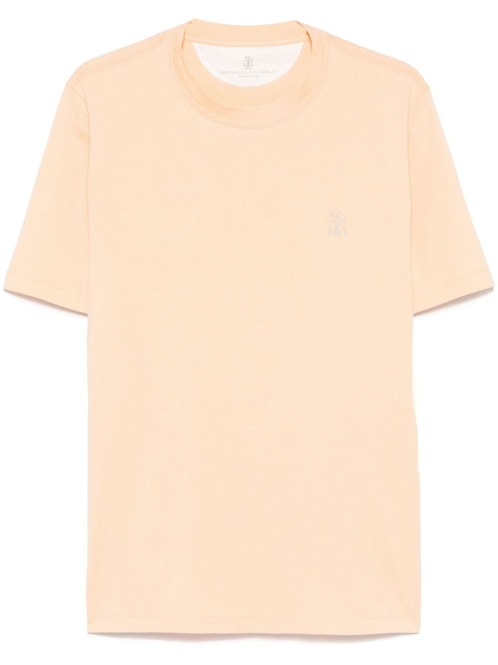 Brunello Cucinelli Topwear Brunello Cucinelli T-shirts and Polos Orange Brunello Cucinelli T-shirts and Polos Orange Brand