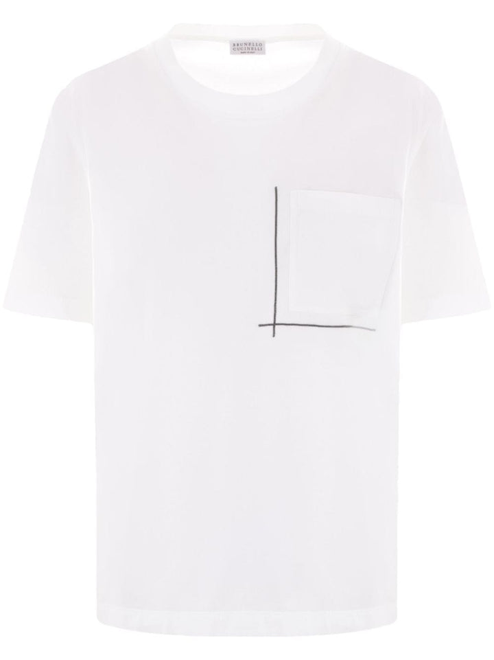 Brunello Cucinelli Topwear Brunello Cucinelli T-shirts and Polos White Brunello Cucinelli T-shirts and Polos White Brand