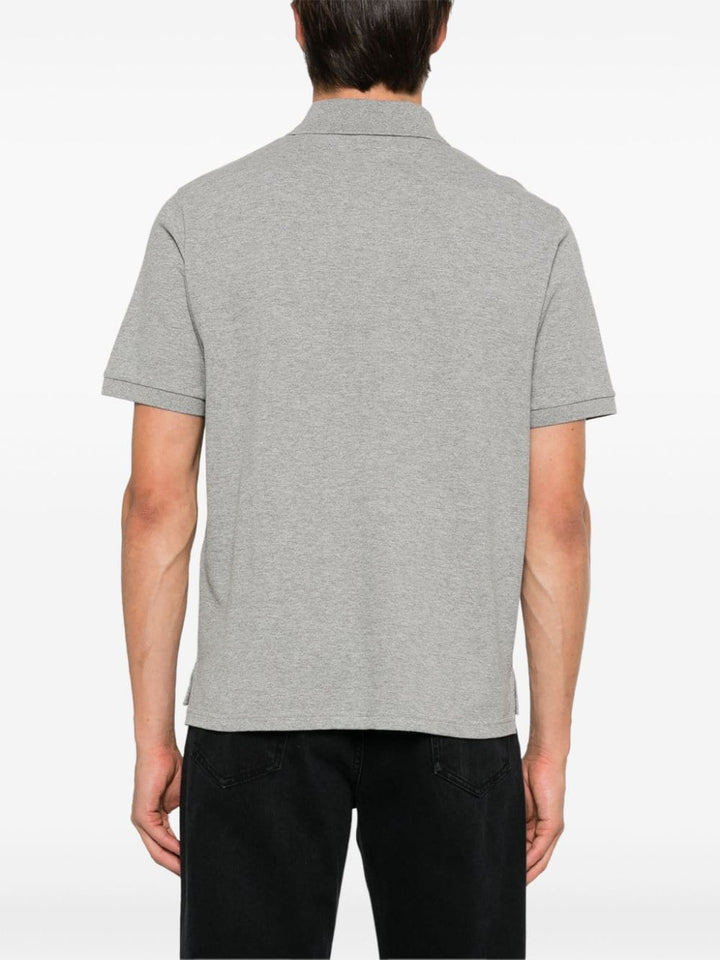 Saint Laurent Topwear Saint Laurent Grey Cotton-Blend Piqué Polo Shirt Saint Laurent Grey Cotton-Blend Piqué Polo Shirt Brand