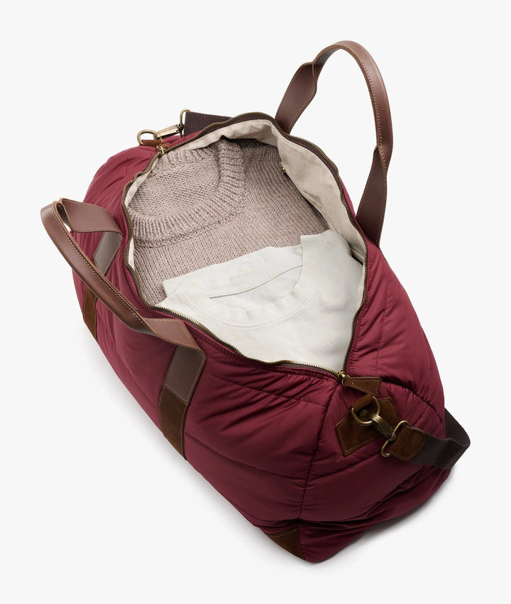 MyStyleBags Travel Bags My Style Bags Boston Duffel Down Bag - Burgundy Brand