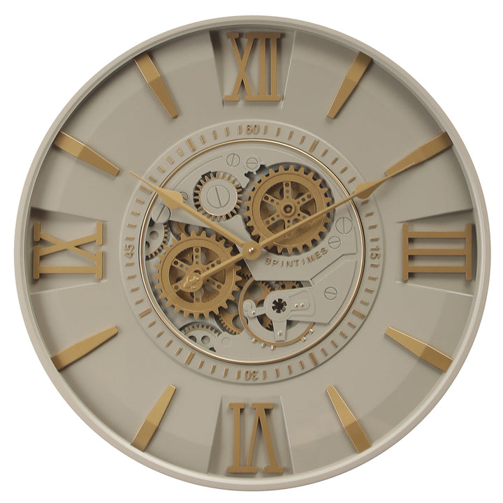 Chilli Wall Clock Savanah Round Moving Cogs Wall Clock Brand