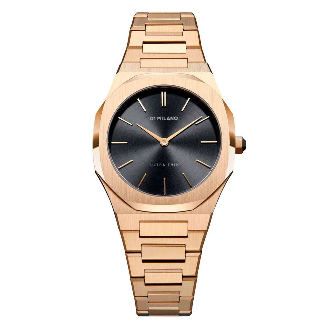 D1 Milano Watch D1 Milano Ultra Slim 34mm Gold Night Watch Brand